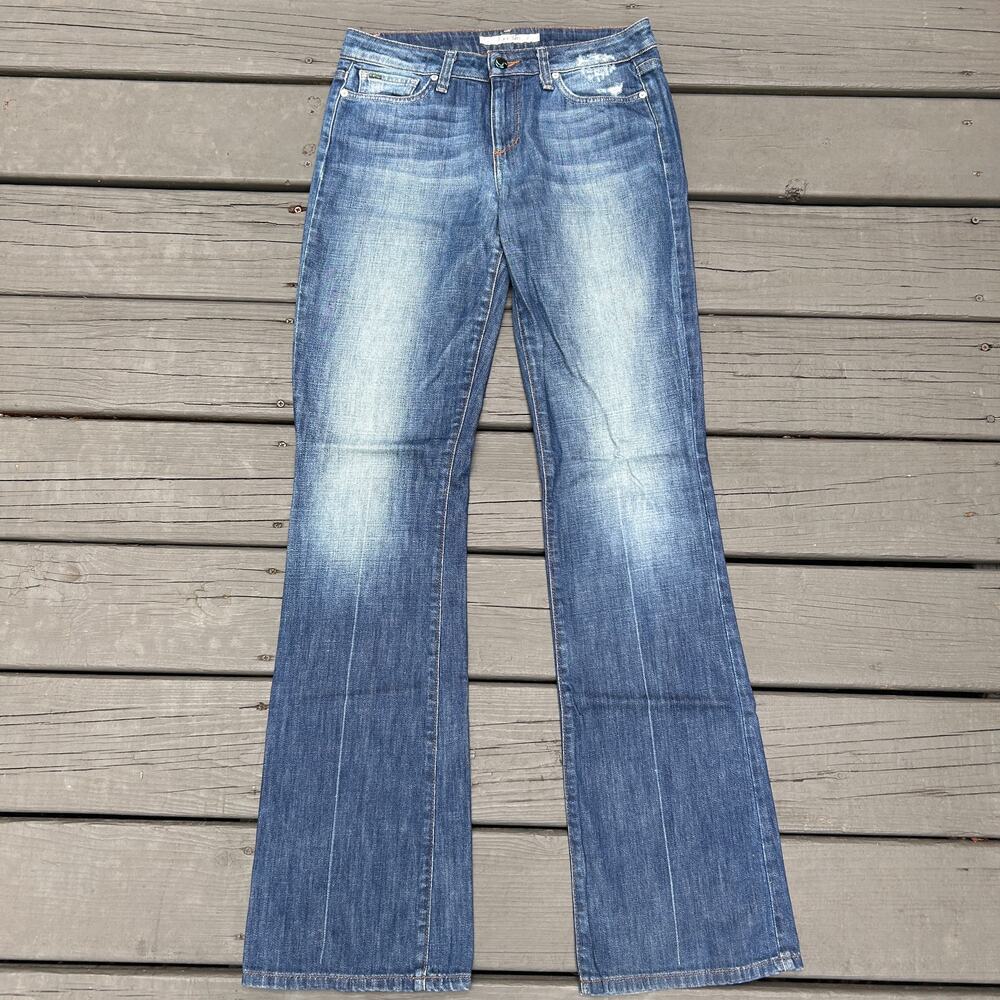 Joe's Jeans Muse Jule Wash Flare Bootcut Jeans 27 High Rise Distressed Y2K